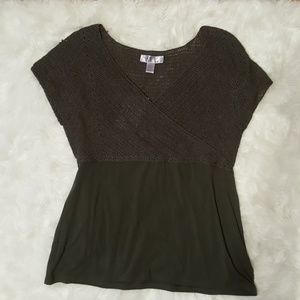 🎉NWT Nine & Co Nine West Green Top Womens Large